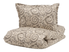 Borås Cotton sengetøj - 140x220 cm - Bianca Beige - Sengesæt i 100% bomuldssatin - Borås Cotton sengelinned